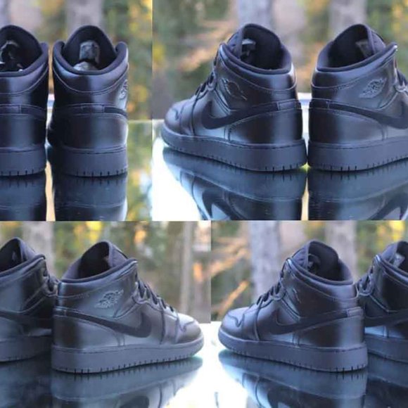 Air Jordan 1 Mid Deep Black - Picture 9 of 13